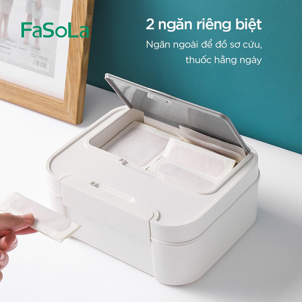 Hộp thuốc y tế gia đình FASOLA (màu trắng) FSLYF-101