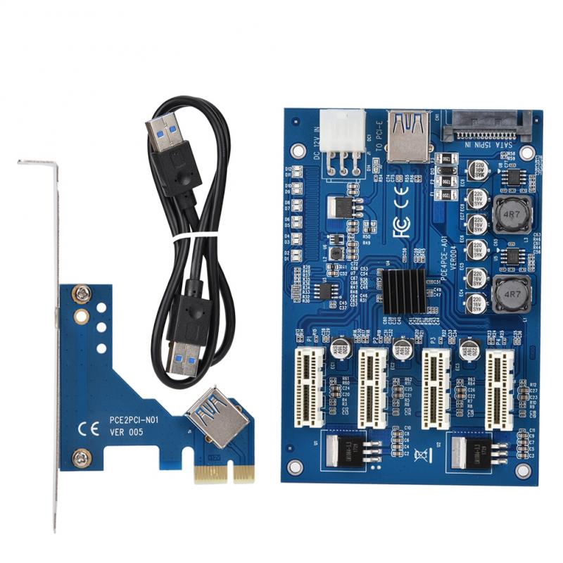 Mạch chuyển PCI-E 1X sang PCI-E 4X chuyên dụng cho Windows