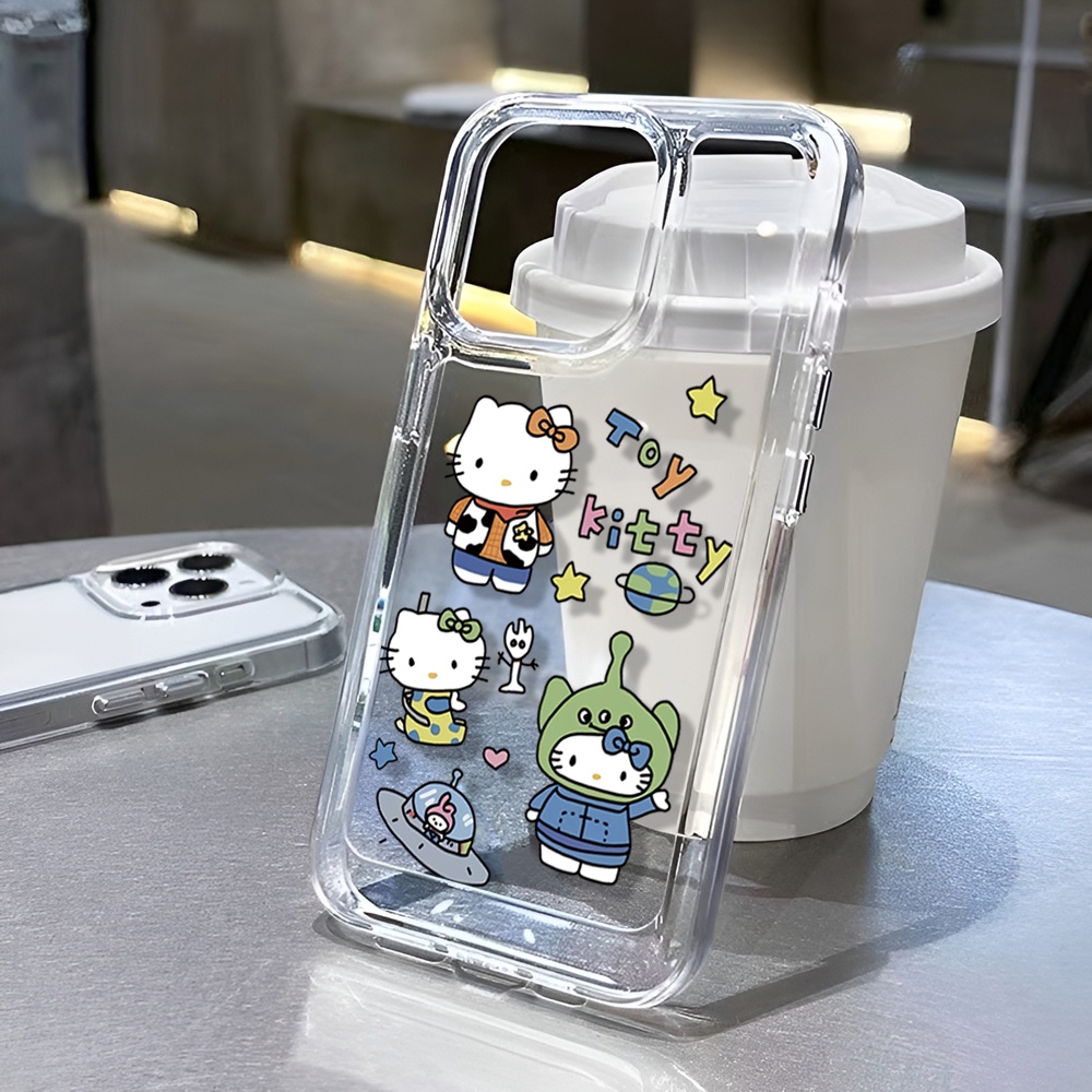 Ốp Điện Thoại Trong Suốt Hình hello kitty Cho iphone 14 Pro Max 14 Plus 13 11 12 7Plus X XR XS Max 8 7