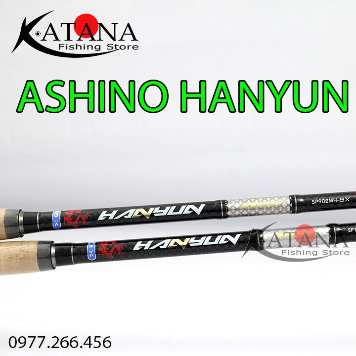 Cần Câu Ashino Hanyun 2m7 3m Carbon Xoắn X