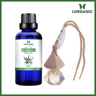 Combo tinh dầu hương thảo Lorganic +tinh dầu hương thảo Lorganic treo xe hơi, tủ áo