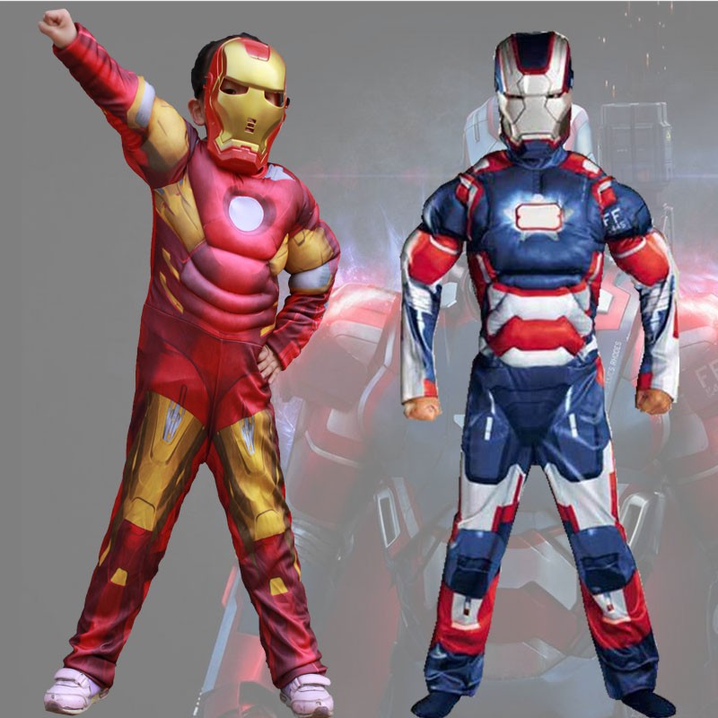 Trang Phục Hóa Trang Người Sắt Optimus Prime 3D Hóa Trang Cơ Bắp Cho Bé Trai