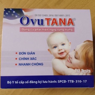 Que thử rụng trứng ovutana hộp 12 que