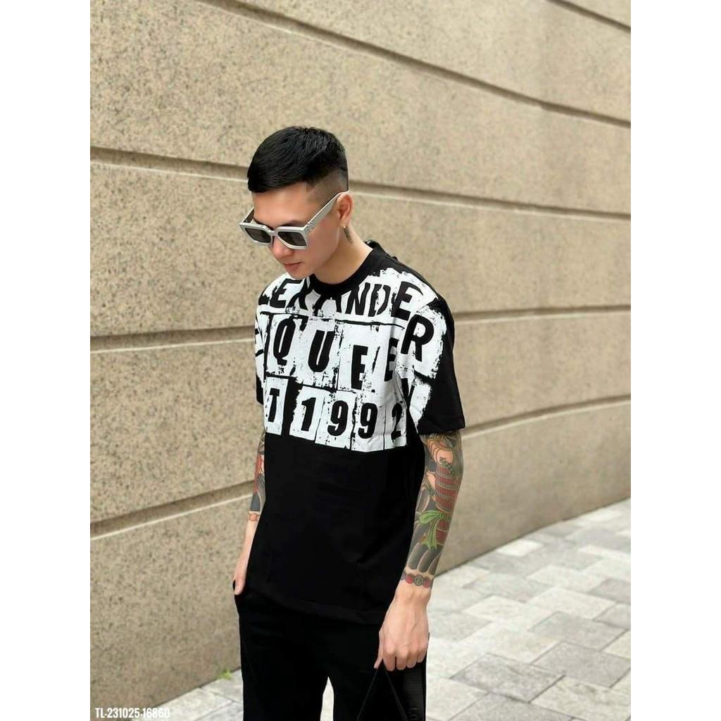 Áo Phông Loang Bụi ALEXSANDRE Đường Phố Cá Tính, Cotton Khô Mềm Mịn thấm Hút Mồ Hôi Cực Tốt