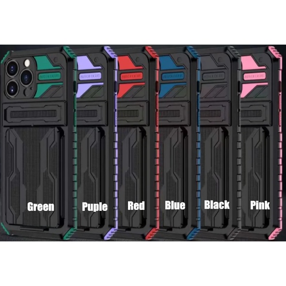 Ốp Điện Thoại Chống Sốc Có Giá Đỡ Và Ngăn Đựng Thẻ Cho Samsung Galaxy S23 S22 Ultra Plus