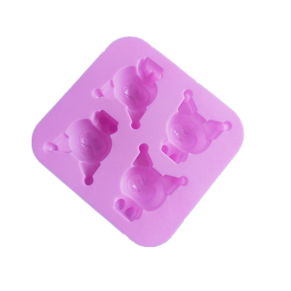 Kawaiii Sanrios Kuromi My Melody Cinnamoroll Khay làm đá viên silicon hoạt hình ✷ ❈ Khuôn khắc sô cô la Fondant Whisky Rượu Cocktail Khuôn DIY Tool
