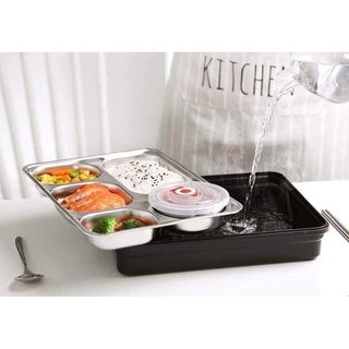 Khay cơm inox 5 ngăn giữ nhiệt