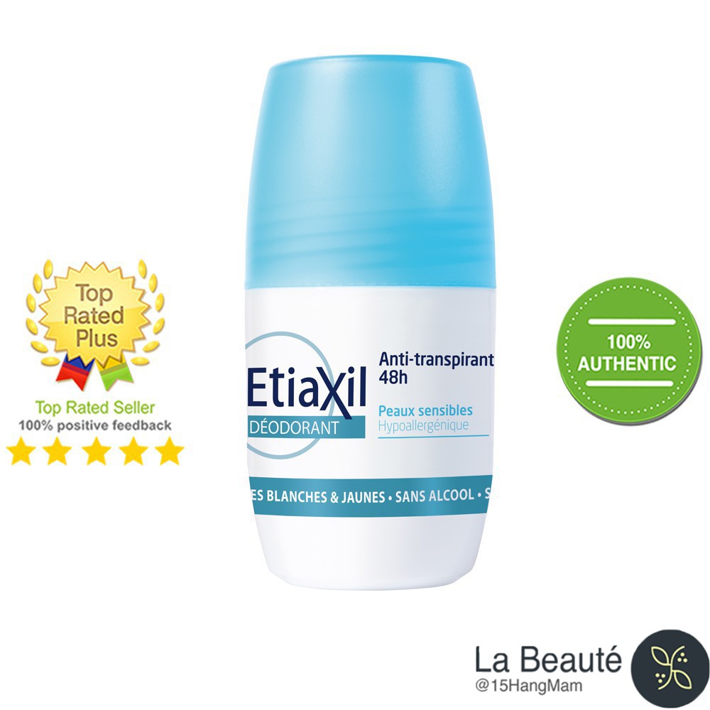 Etiaxil Anti Transpirant 48h - Lăn Khử Mùi Suốt 48h (Trắng Xanh ) 50ml