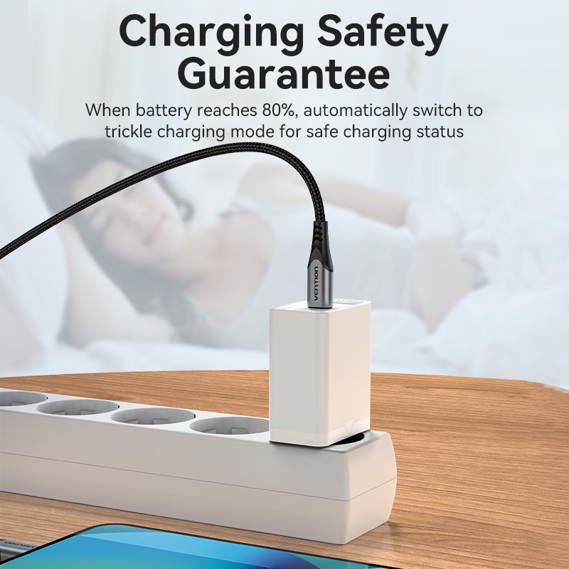 Củ sạc nhanh Vention 20W USB C Hỗ Trợ QC3.0 PD 3.0cho Huawei Huawei Xiaomi