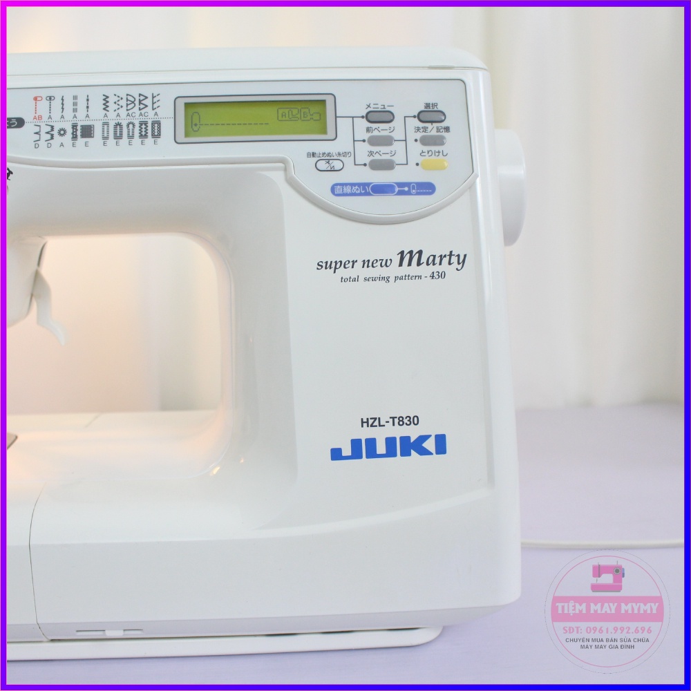 Máy May Gia Đình Mini Nhật Bản JUKI HZL-T830 NEW MARTY Nhiều Đường May Chạy Êm Không Kén Vải