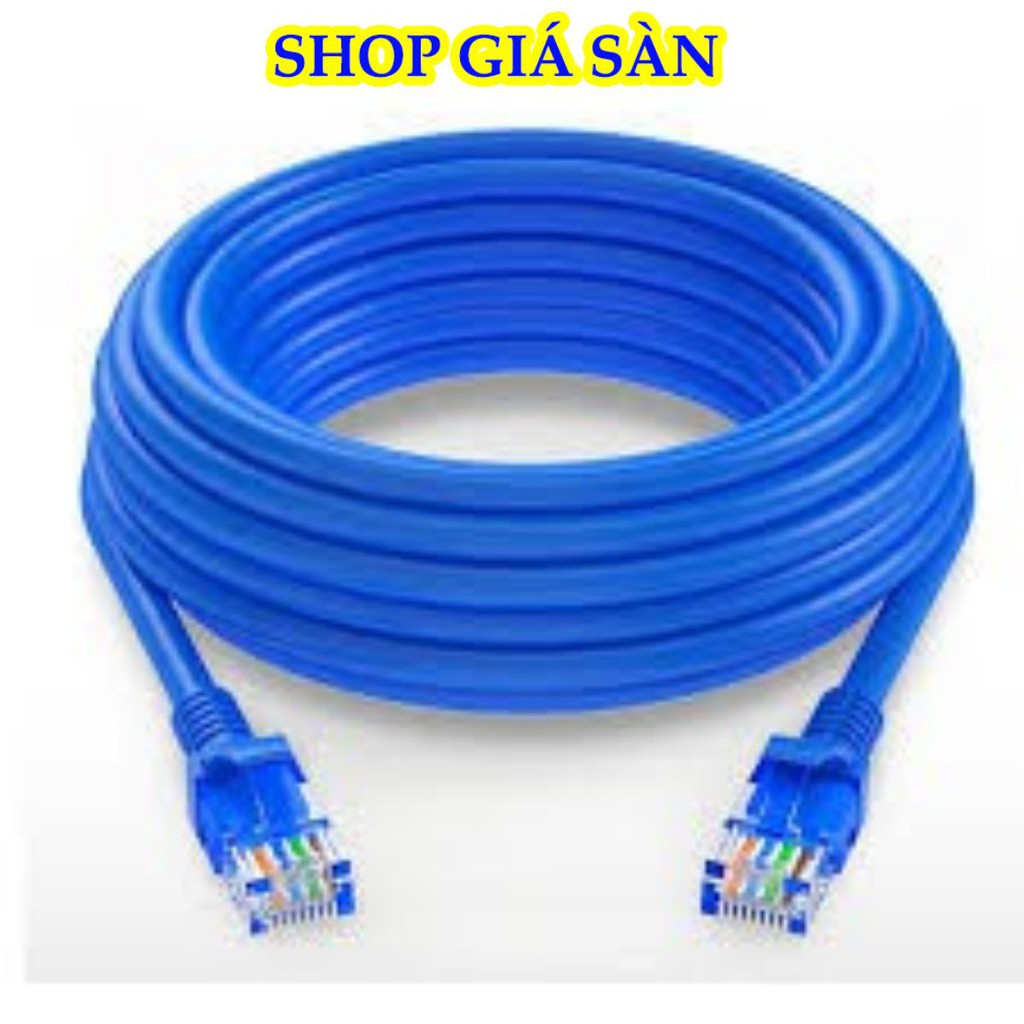 Dây Cáp Mạng Internet Bấm Sẵn 2 Đầu Dài 15m Tiện Dụng, Truyền Tín Hiệu Ổn Định
