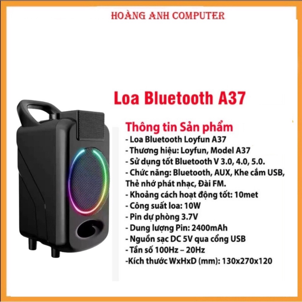 Loa bluetooth Loyfun A37
