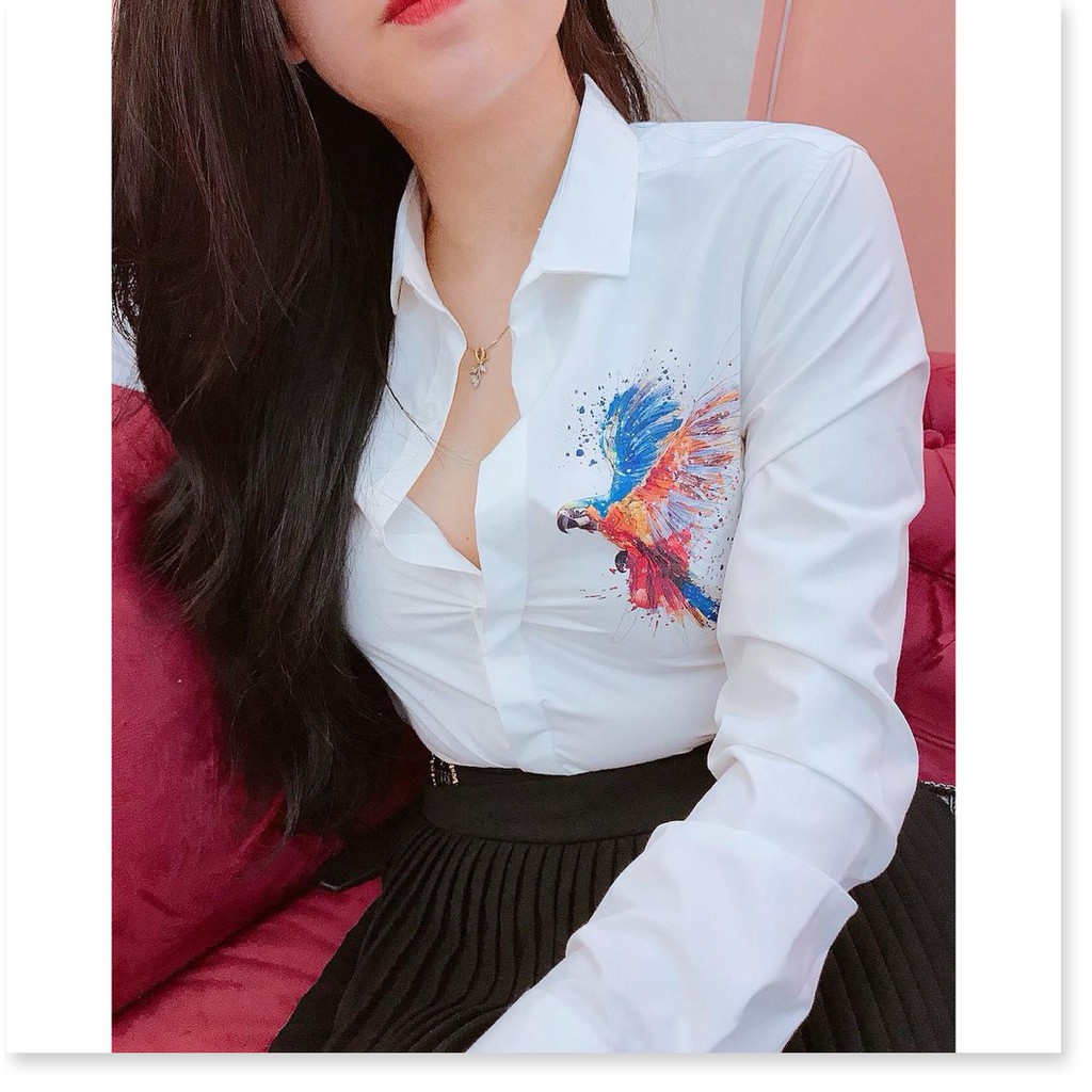 Áo sơ mi nam hàn quốc chuẩn shop, in thêu họa tiết độc đáo hot trend HP