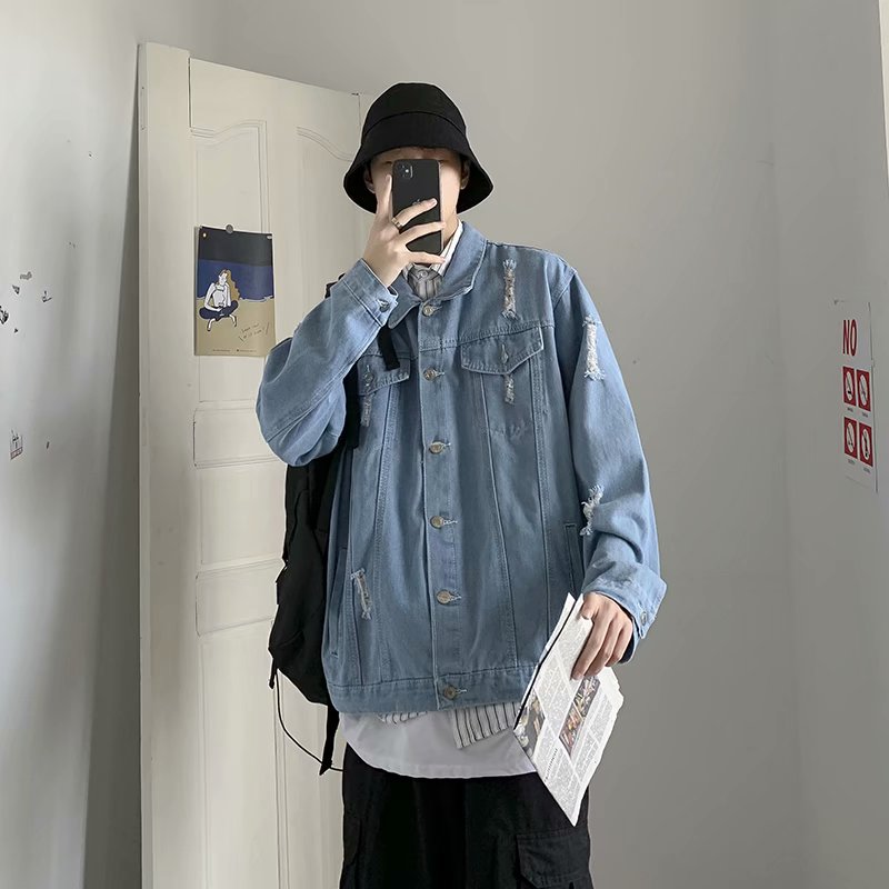 NEW Korean Style Jeans Jacket For Men