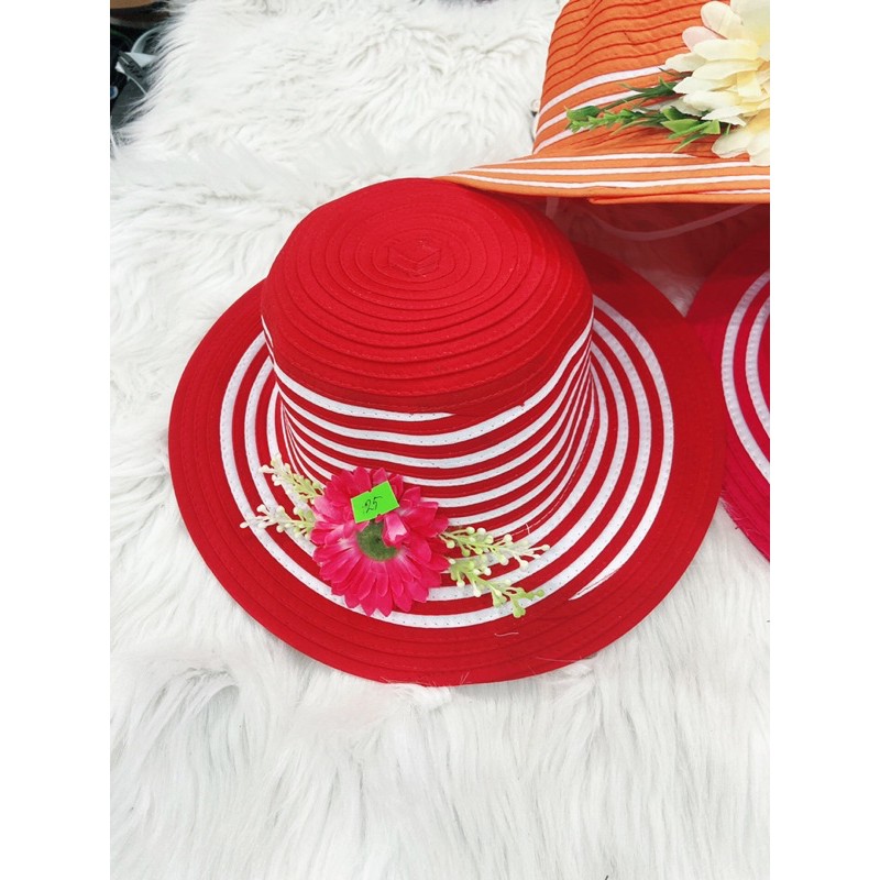 mũ bé gái. mũ vành bé gái viền trắng từ 2 đến 5tuổi
