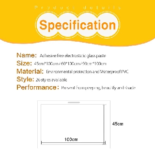 DECAL PVC giấy dán kính mờ ( KHỔ 60CM 90CM)