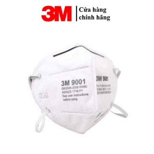 Khẩu Trang 3M 9001 Lọc 90% Bụi Mịn PM2.5 & Khí Thải Chuẩn N90