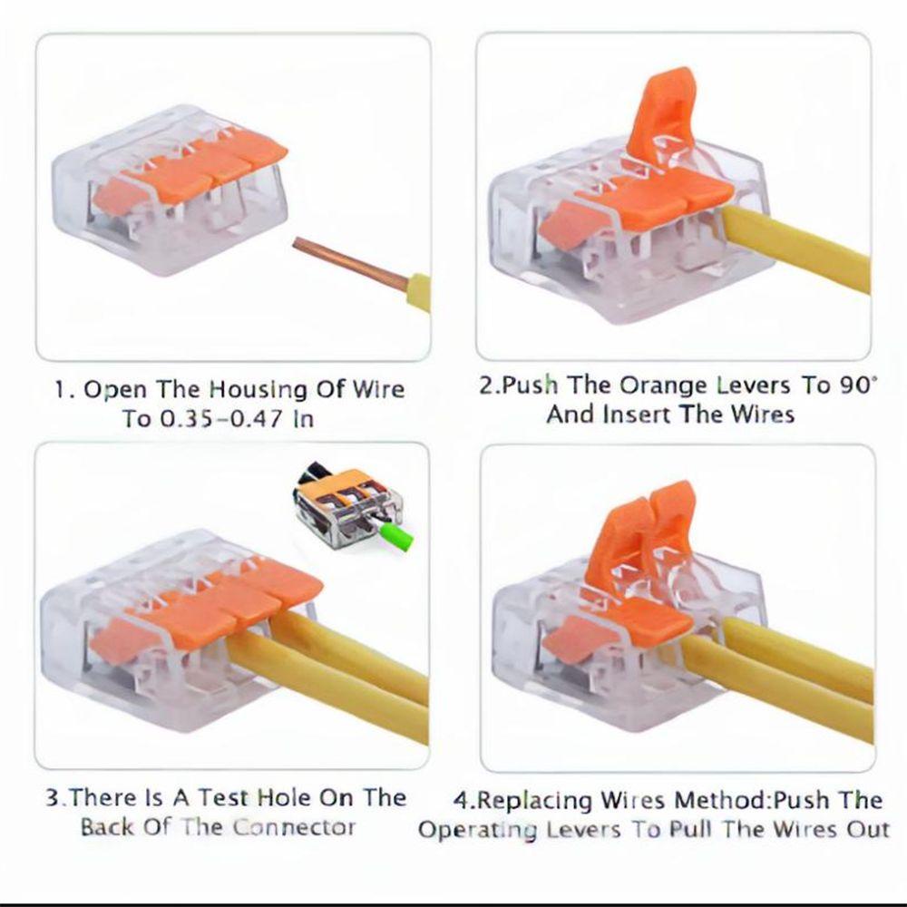 YIYU Đầu Nối Dây Điện Mini Kết Nối Dây Điện Tiện Dụng