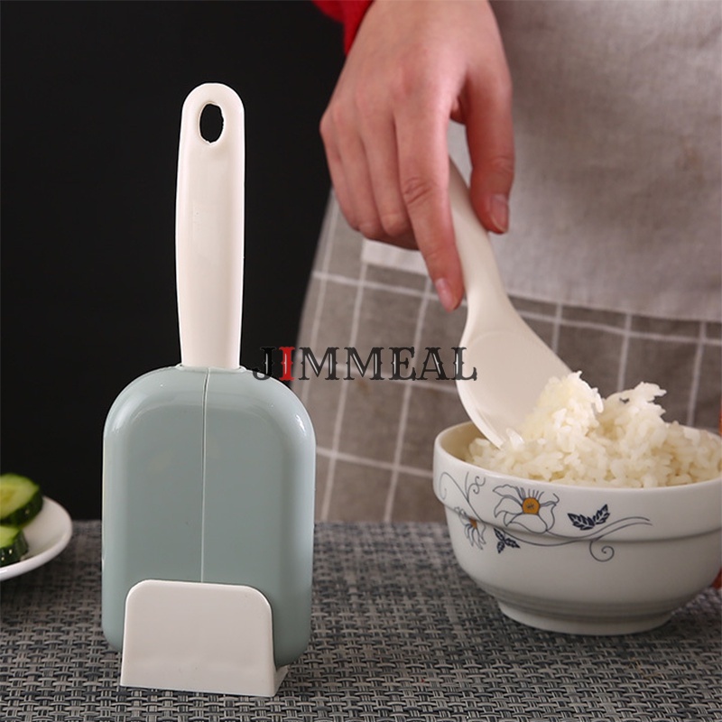 Giá Đỡ Muôi Múc Cơm Nắp Đóng Mở Tự Động Tiện Dụng