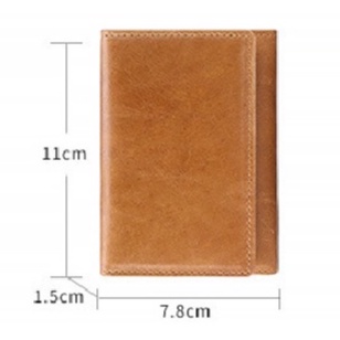Ví Da Đựng Thẻ Phong Cách Vintage Cho Nam
