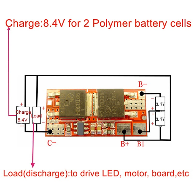 Bảng Mạch Bảo Vệ Pin Lithium Bms 1S 2S 10A 3S 4S 5S 25A Bms 18650