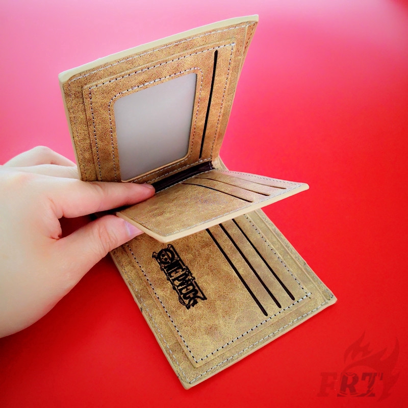 ☠ One Piece Ví ☠ Retro Pirate Skull PU Wallet Purse Fashion Wallet