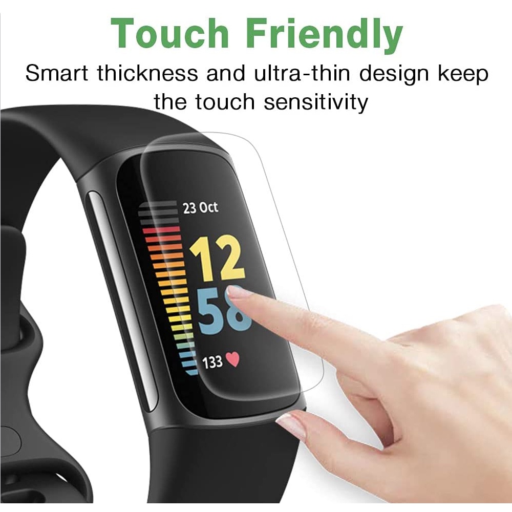Miếng dán bảo vệ màn hình chống bám vân tay cho Fitbit Charge 5 HD