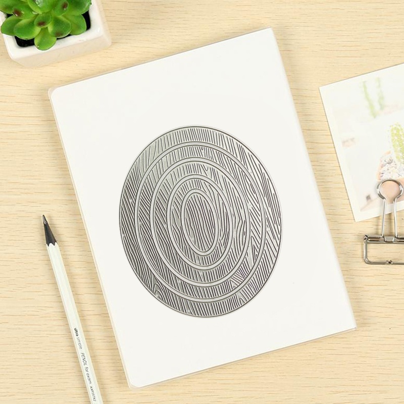 Khuôn Cắt Giấy Kim Loại Hình Tổ Ong Hình Oval