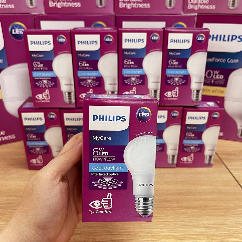 Bóng đèn LED Philips MyCare 6W 6500K E27 A60 - Ánh sáng trắng