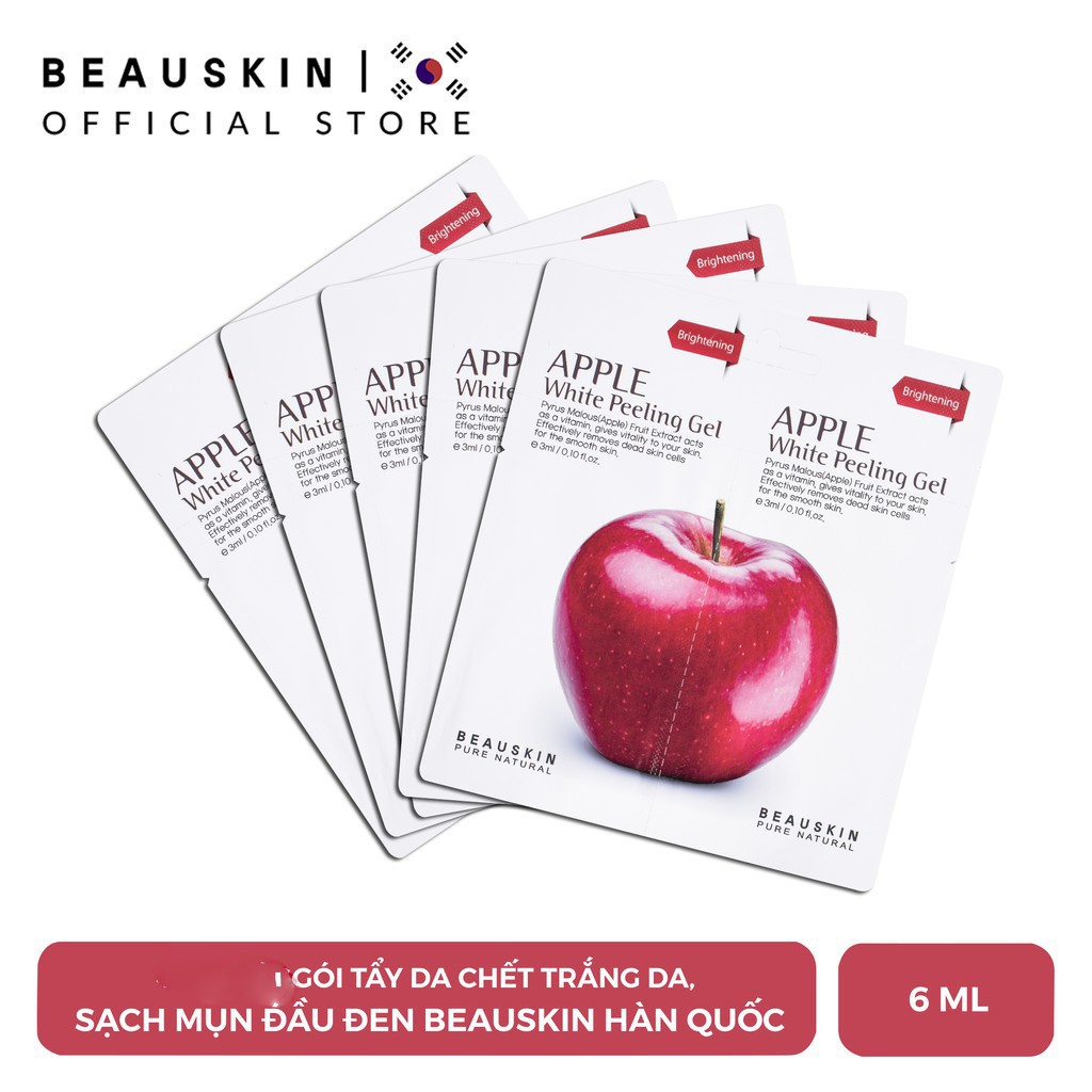 Tẩy da chết Beauskin Apple White Peeling 1x6ml