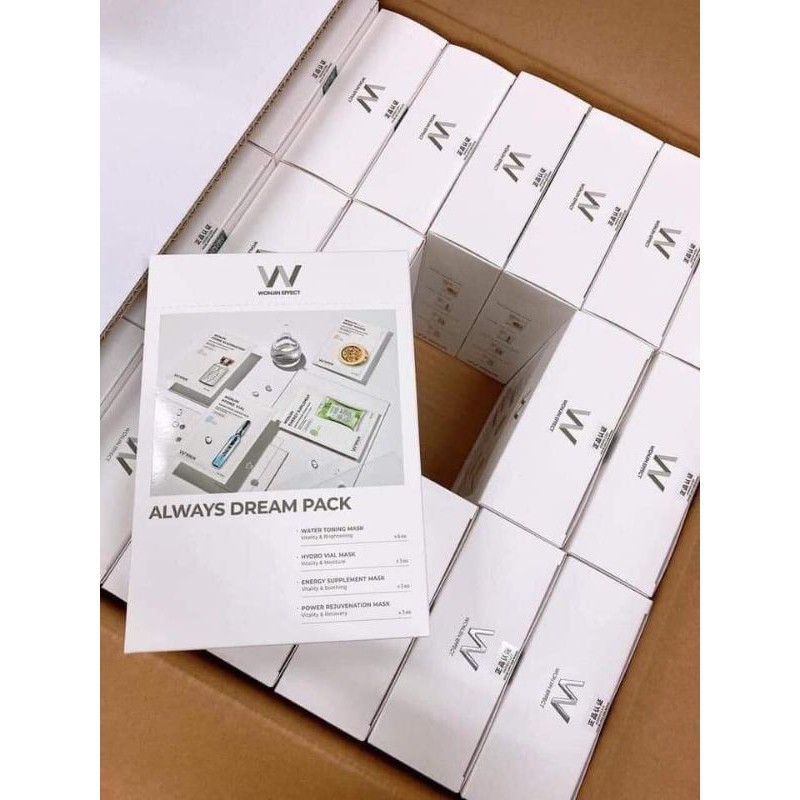 Mặt nạ wonjin mix 4 màu hộp 15 miếng