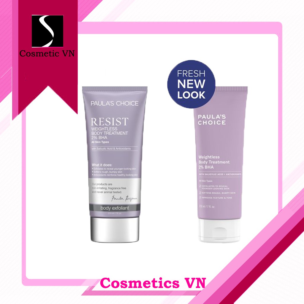 Resist Weightless Body Treatment with 2% BHA – Paula’s Choice – Kem dưỡng thể 2% BHA
