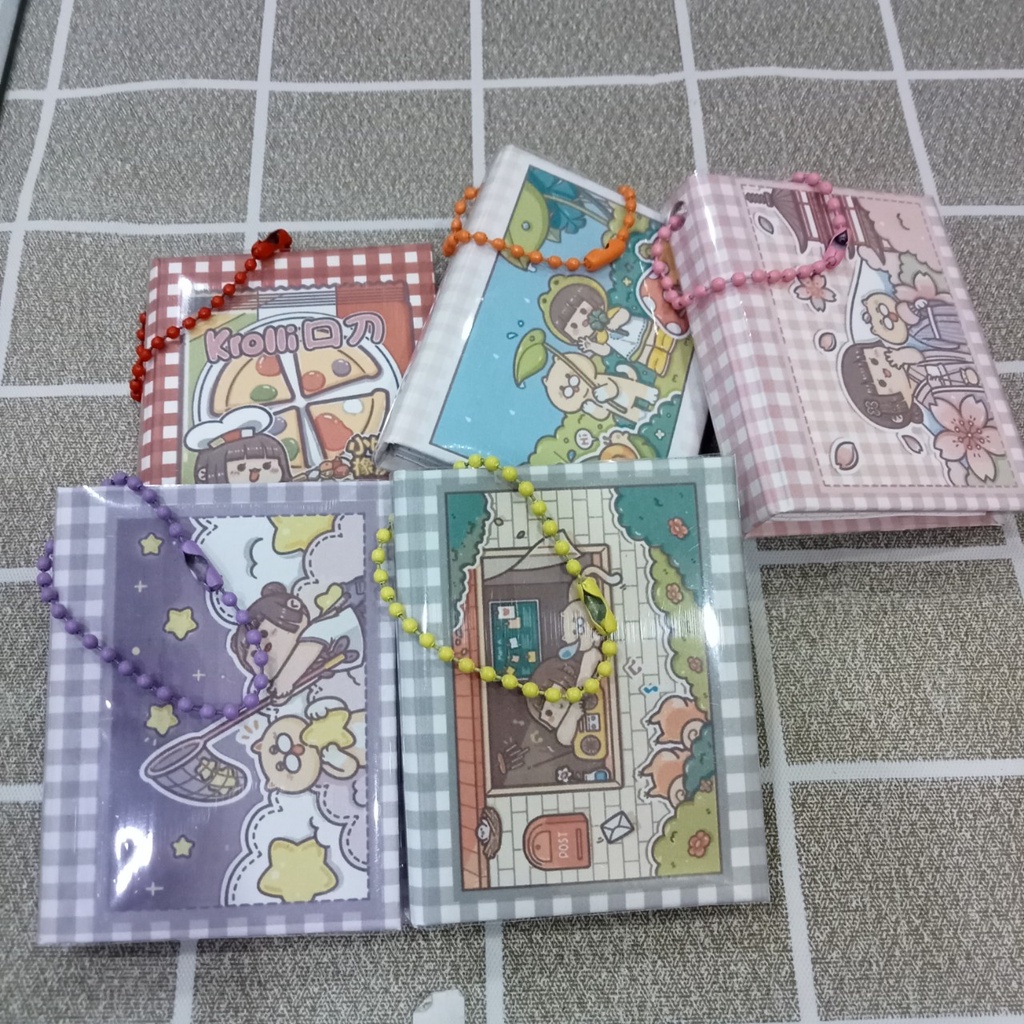 Móc khoá sổ mini handmade dễ thương dùng để trang trí cặp sách