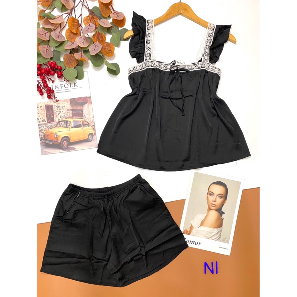 Bộ 2 dây chất vải satin dày mịn