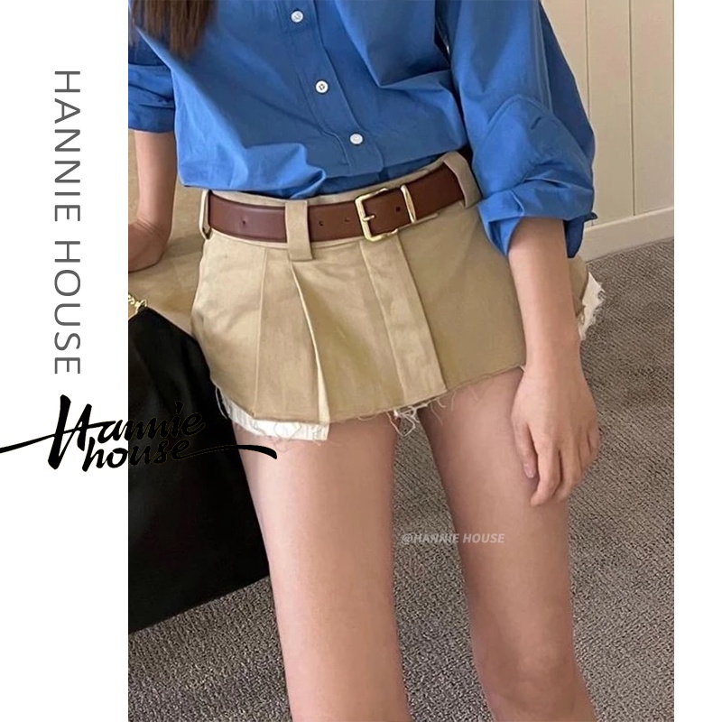 Chân Váy Ngắn Phong Cách Đường Phố Kèm Thắt Lưng Thời Trang Cho Nữ
