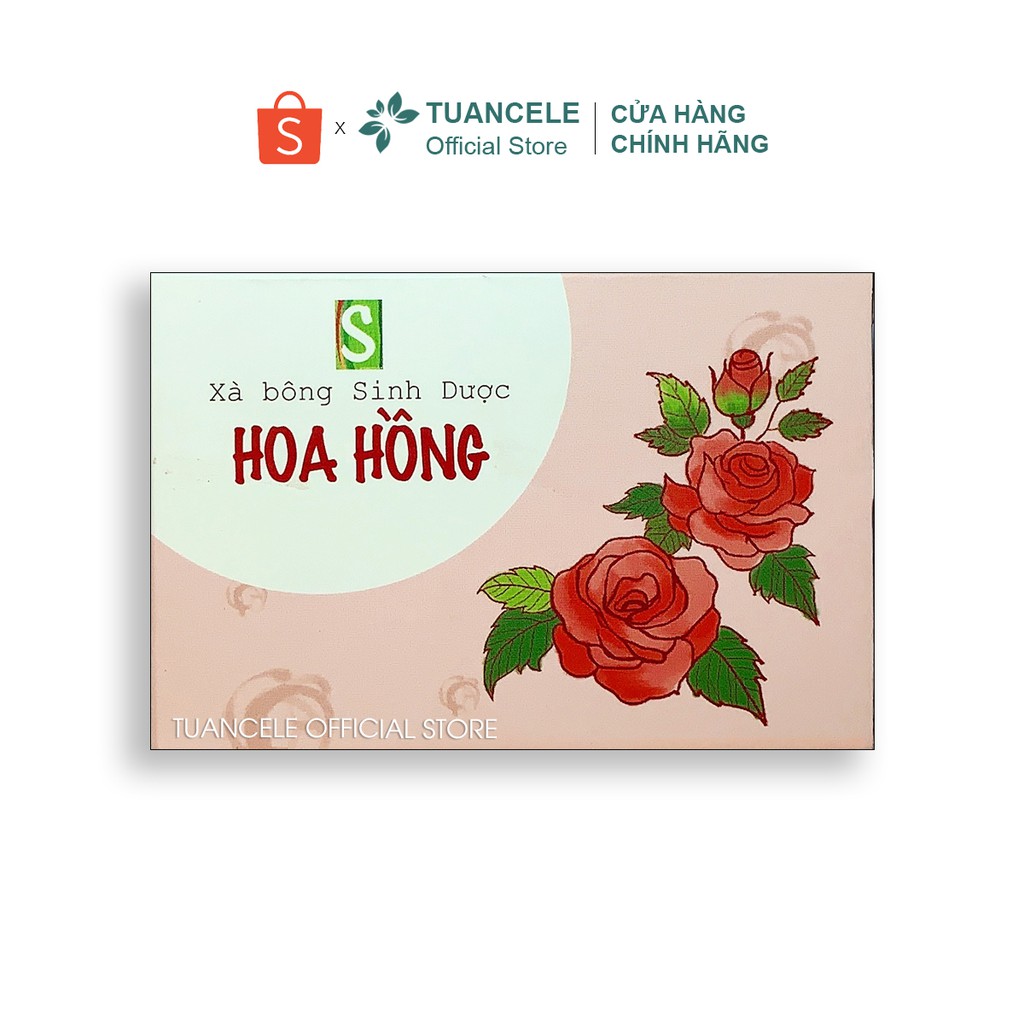 Xà Bông Sinh Dược Hoa Hồng Handmade cho viêm nang lông 100gram