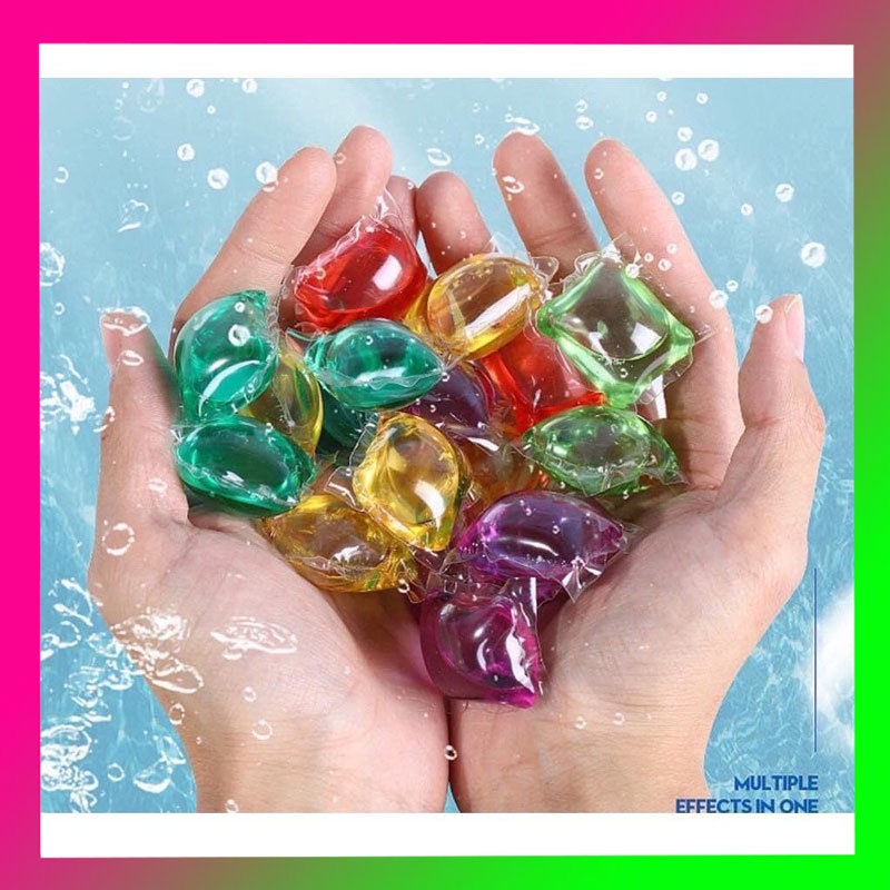 30 Viên giặt thơm quần áo lưu hương lâu, viên thơm làm mềm vải thích hợp cả giặt tay và giặt máy