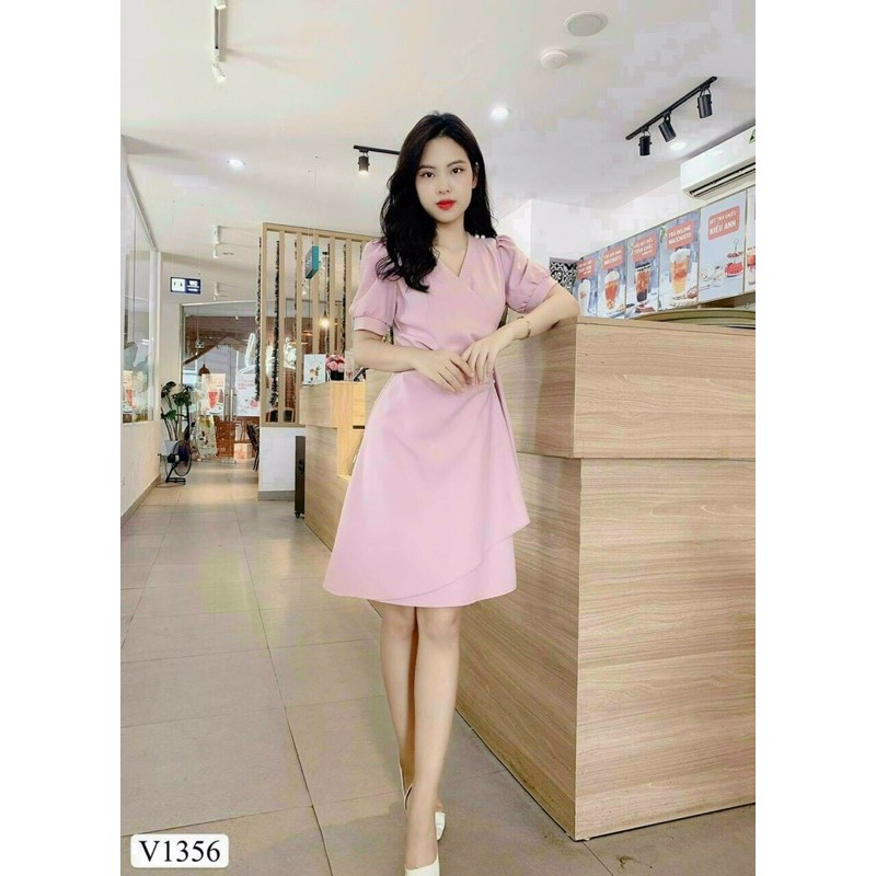 Đầm dự tiệc duyên dáng đính ngọc eo