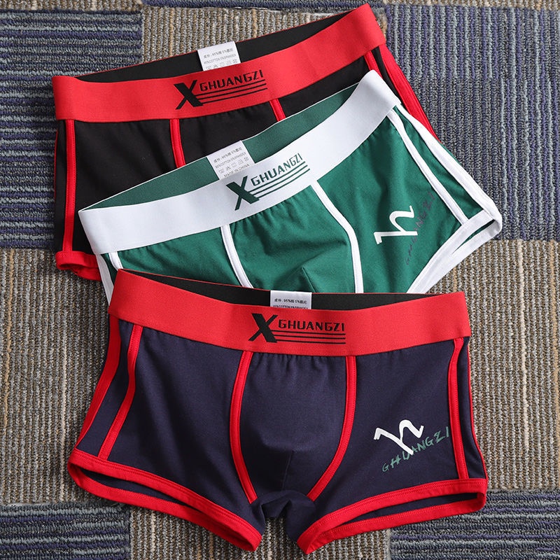 Quần Lót Boxer Cotton Thoáng Khí Thời Trang Hàn Quốc Cho Nam