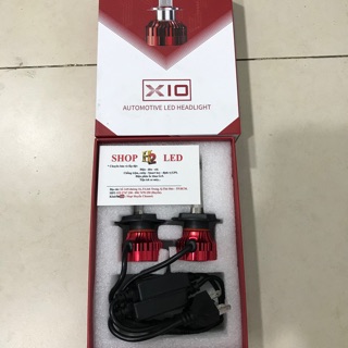 Bóng led X10 chân H4 sáng mạnh nhất hiện nay - Vàng - Trắng - Giá 1 bóng