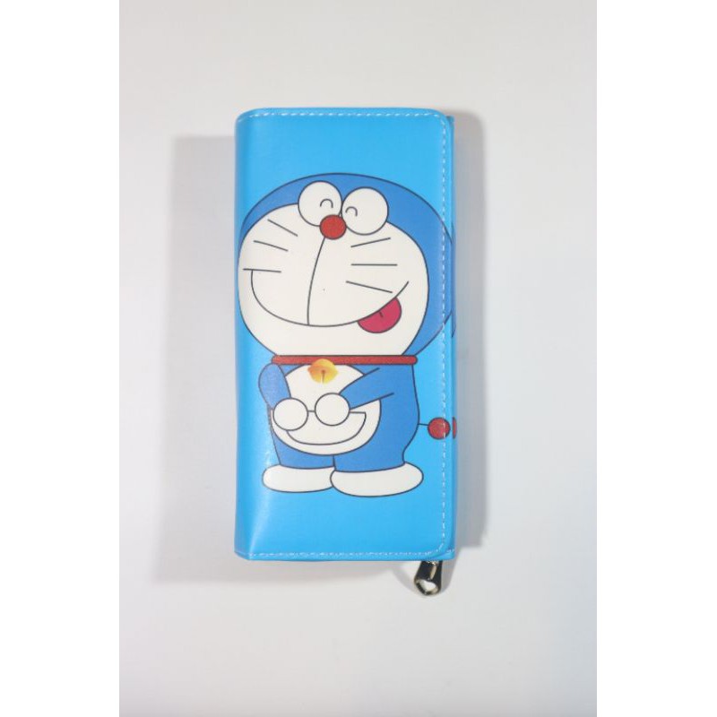 Ví Da Tổng Hợp Dáng Dài In Hình Doraemon Đáng Yêu