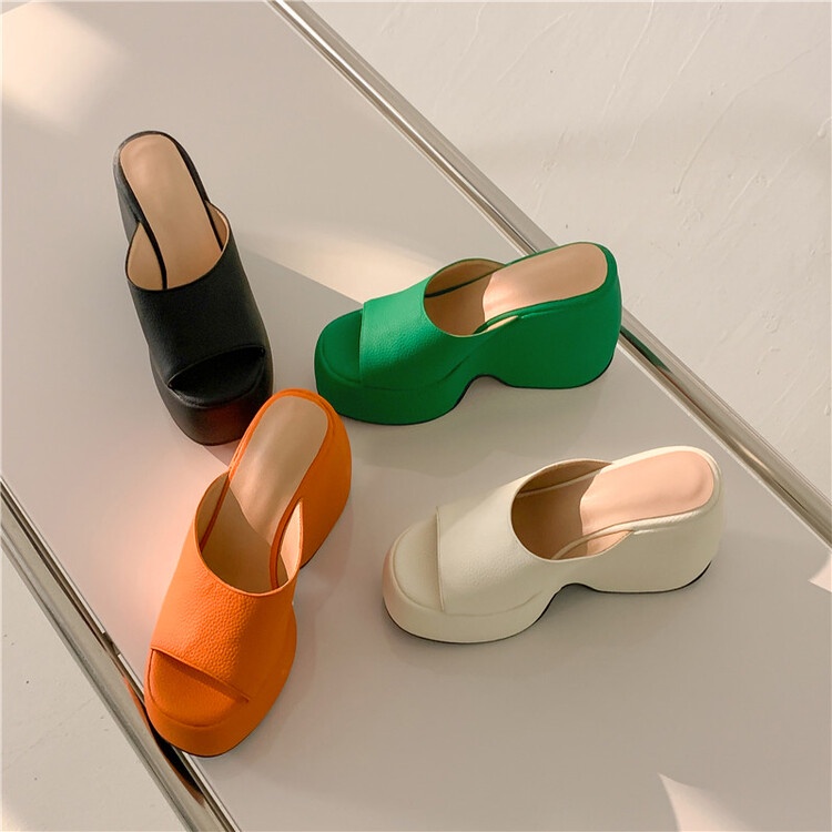 Dép Sandal Cao Gót Đế Xuồng Siêu Cao 12.5cm Thời Trang Mùa Hè Cỡ Lớn 33-43 Cho Nữ