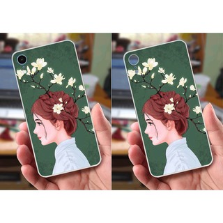 Ốp lưng iPhone XR (dẻo viền trắng trong) - Hình Cô Gái Xinh