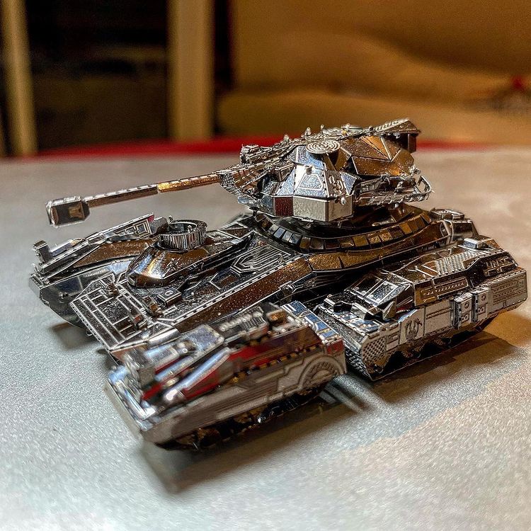 Mô Hình 3D Kim Loại Xe Tăng UNSC Scorpion Trong Series HALO