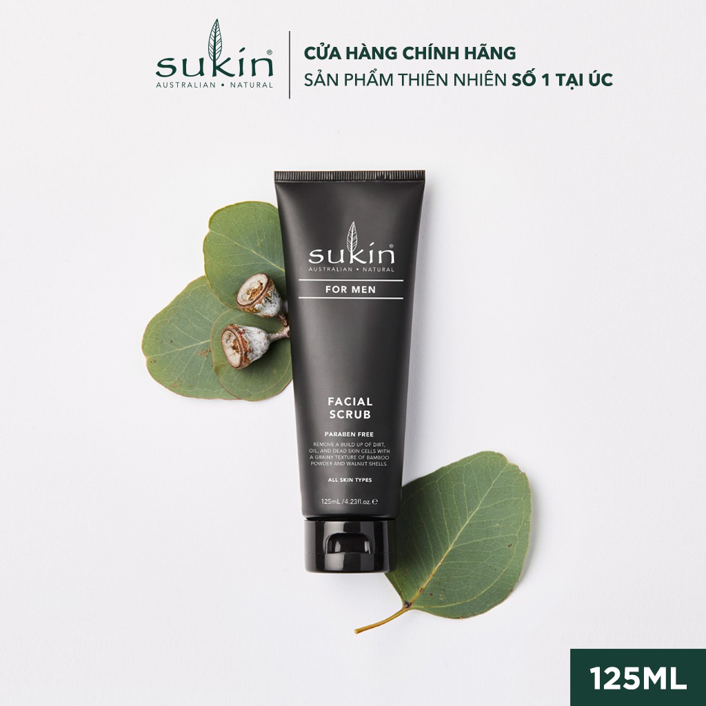 Kem Làm Sạch Tế Bào Chết Dành Cho Nam Sukin For Men Facial Scrub 125ml