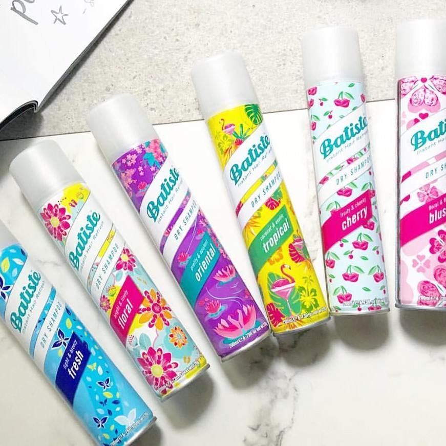 [CHÍNH HÃNG][Đủ Mùi] Dầu Gội Khô Batiste Instant Hair Refresh Dry Shampoo 200ml