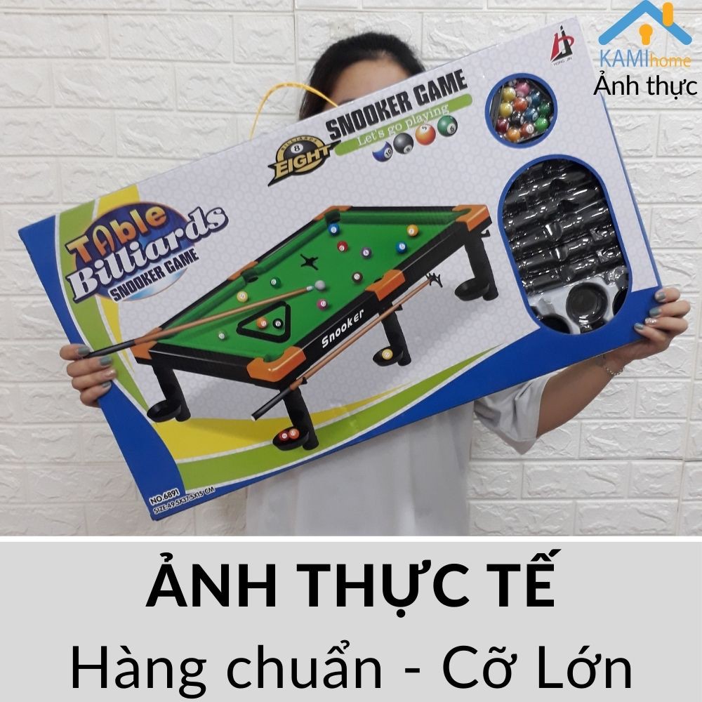 Bàn bi a mini cỡ 37x49cm hàng chuẩn mặt nhung Đồ chơi cho bé và cả gia đình