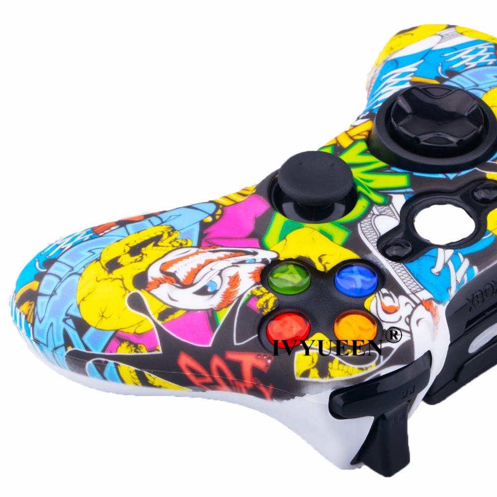 Vỏ silicon bảo vệ tay cầm chơi game không dây kèm đồ bọc nút bấm cho Microsoft Xbox 360 tiện dụng