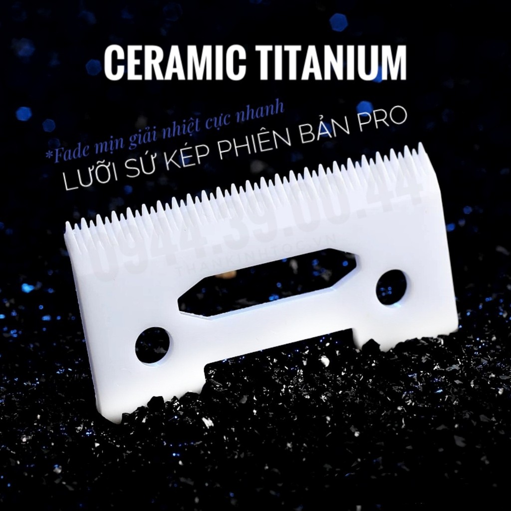 Lưỡi kép sứ cao cấp dành cho tông đơ WAHL,MAGIC CLIPS,SURKER,KEMEI.....