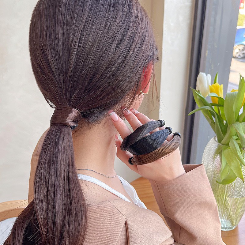 Dây Buộc Tóc Cho Nữ Kiểu Đính Sợi Tóc Đơn Giản Mẫu Mới Hottrend